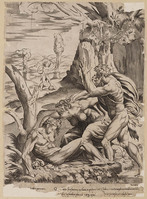 KG 00033
<br/>
Adam en Eva ontdekken de dode Abel
<br/>
<em>Lafreri, Antonio (1512-1577)</em>